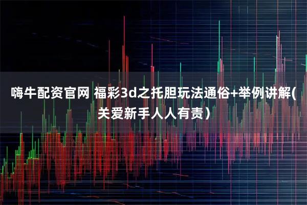 嗨牛配资官网 福彩3d之托胆玩法通俗+举例讲解(关爱新手人人有责）